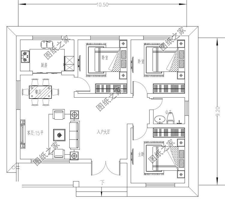 九十平米農(nóng)村房屋圖，小宅基地也能建起來