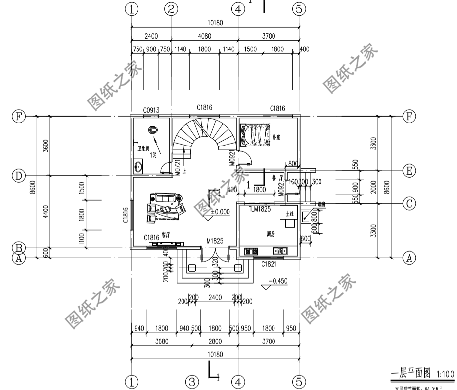 80平米農(nóng)村簡單房子效果圖，小戶型，全部送給你