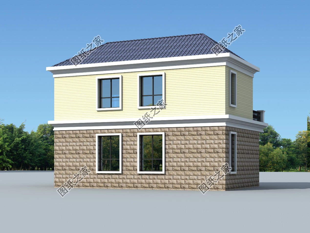 80平米農(nóng)村簡單房子效果圖，小戶型，全部送給你