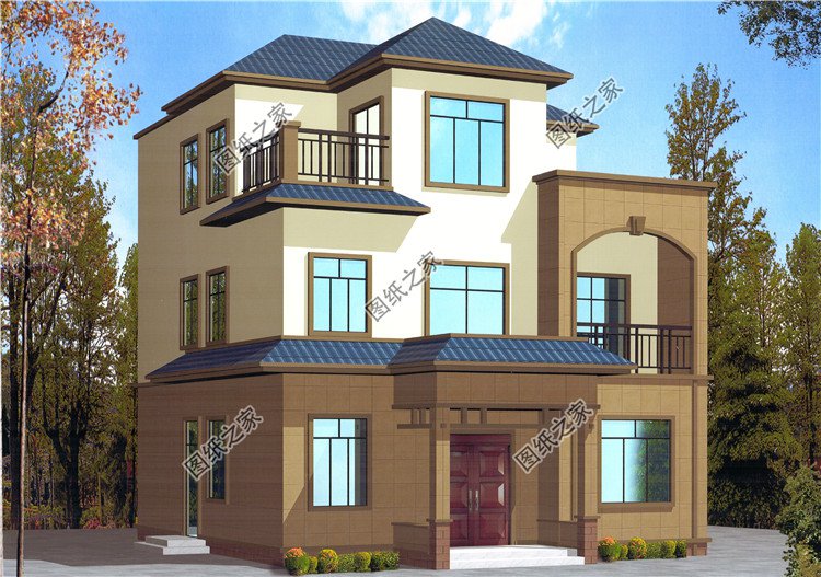 農(nóng)村20萬(wàn)元三層小樓效果圖，同學(xué)看了都羨慕