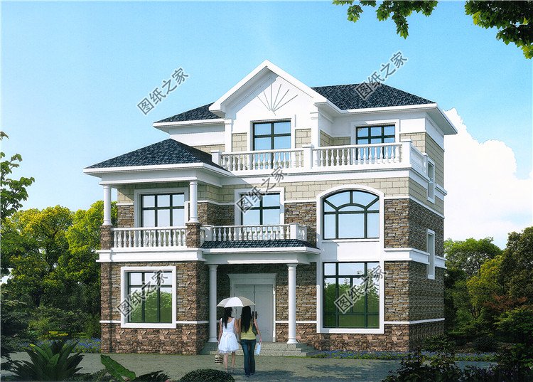 農(nóng)村20萬(wàn)元三層小樓效果圖，同學(xué)看了都羨慕