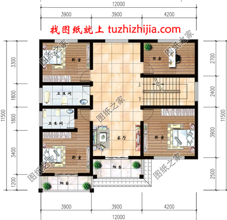 農(nóng)村20萬(wàn)元三層小樓效果圖，同學(xué)看了都羨慕