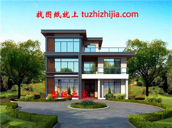 農村三間三層自建房圖，外觀時尚布局講究，經得起時間的考驗