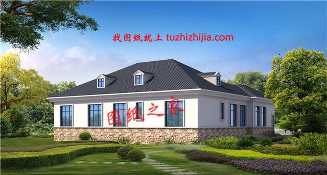 最漂亮的一層平房圖，不僅造價低，施工還簡單