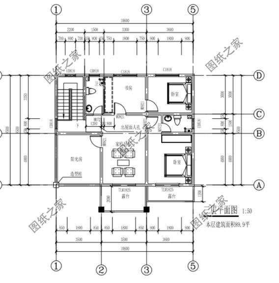 農(nóng)村三層占地90平方米自建房設(shè)計(jì)圖，簡(jiǎn)直就是小宅基地的福音