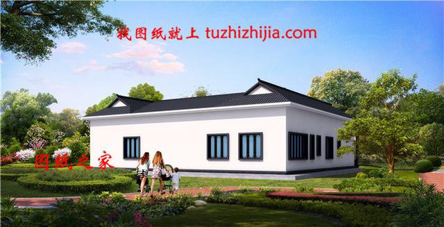 農(nóng)村一層自建房帶小院，帶效果圖和戶型圖，建房前必看