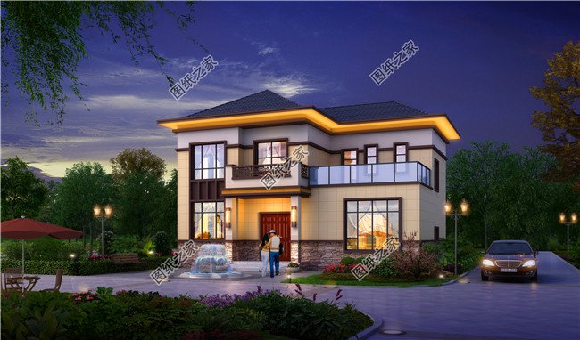 農(nóng)村120平方二層樓房設(shè)計(jì)圖，施工簡單，用來養(yǎng)老最合適