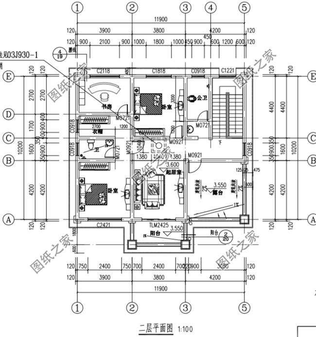 農(nóng)村120平方二層樓房設(shè)計(jì)圖，施工簡單，用來養(yǎng)老最合適