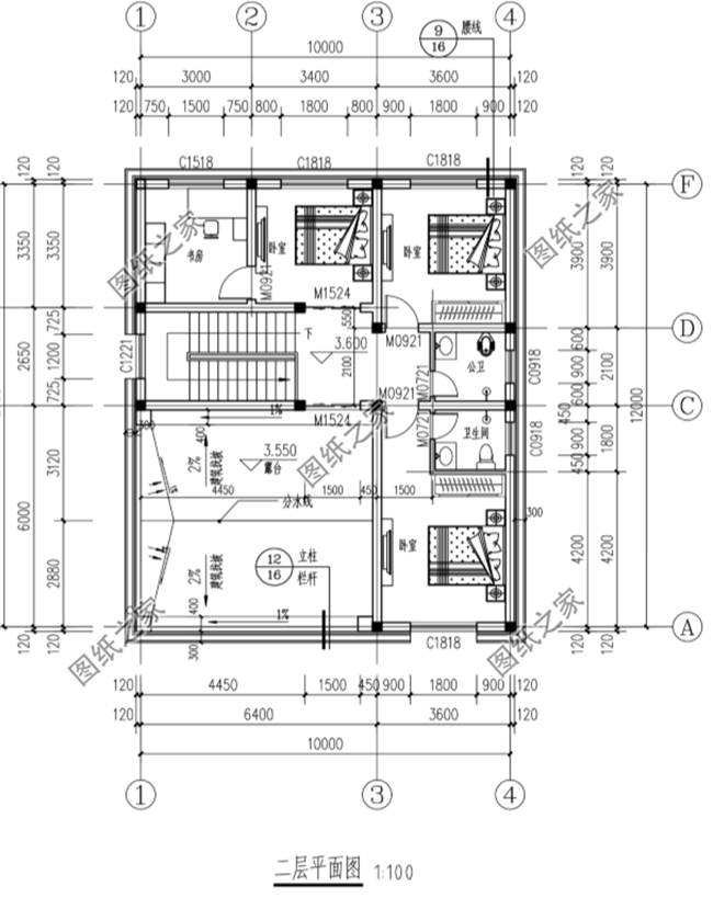 農(nóng)村120平方二層樓房設(shè)計(jì)圖，施工簡單，用來養(yǎng)老最合適
