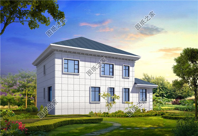 農(nóng)村自建二層樓圖，新穎大氣，你想要的樣子都有