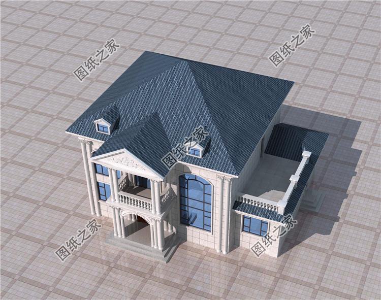 農(nóng)村自建二層樓圖，新穎大氣，你想要的樣子都有