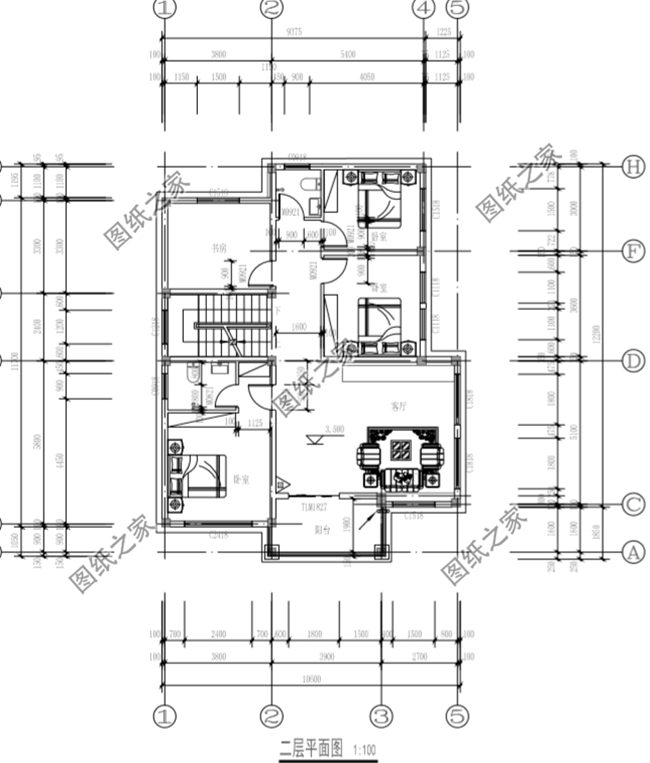 農(nóng)村10x12米三層自建房設(shè)計(jì)圖給你備好了，是土豪的點(diǎn)進(jìn)來