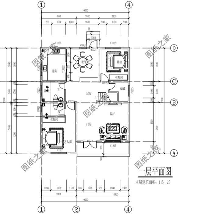 農(nóng)村10x12米三層自建房設(shè)計(jì)圖給你備好了，是土豪的點(diǎn)進(jìn)來