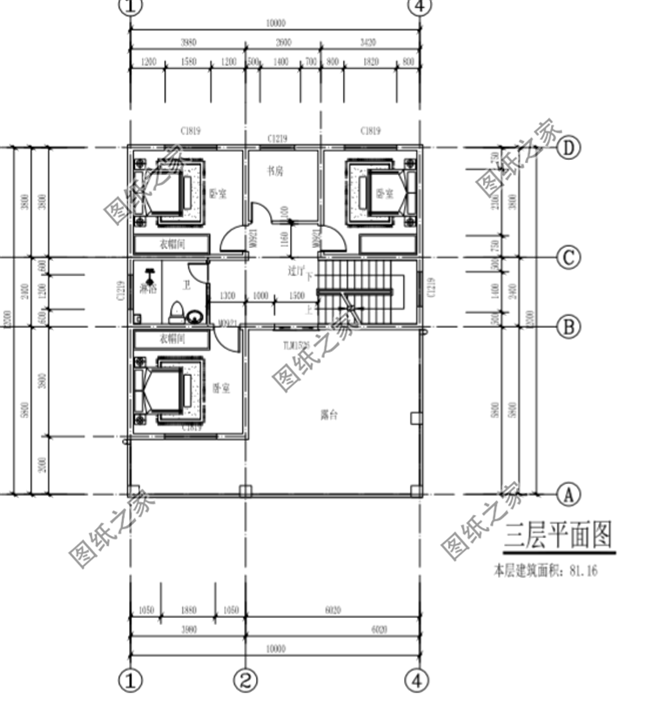 農(nóng)村10x12米三層自建房設(shè)計(jì)圖給你備好了，是土豪的點(diǎn)進(jìn)來