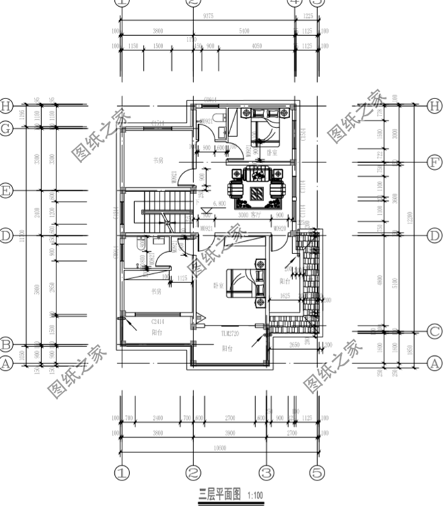 農(nóng)村10x12米三層自建房設(shè)計(jì)圖給你備好了，是土豪的點(diǎn)進(jìn)來