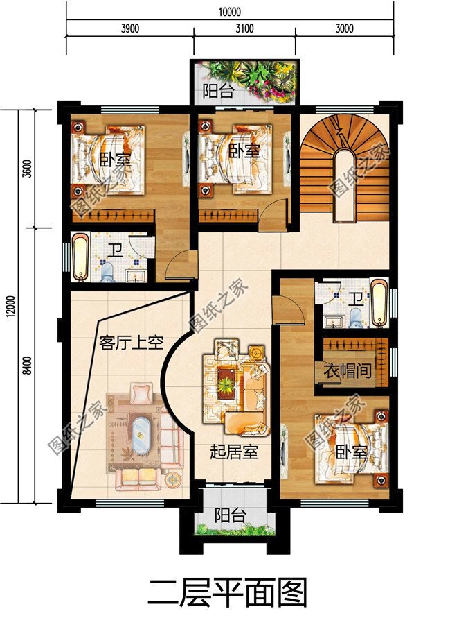 農(nóng)村10x12米三層自建房設(shè)計(jì)圖給你備好了，是土豪的點(diǎn)進(jìn)來