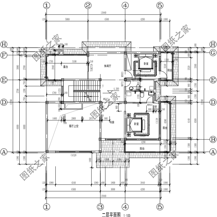 4套高顏值別墅效果圖帶戶型圖，美觀實(shí)用，百看不厭