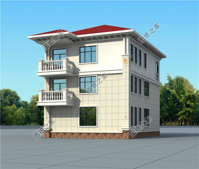 4套三層帶陽臺別墅設(shè)計圖，準備建房的朋友可千萬別錯過