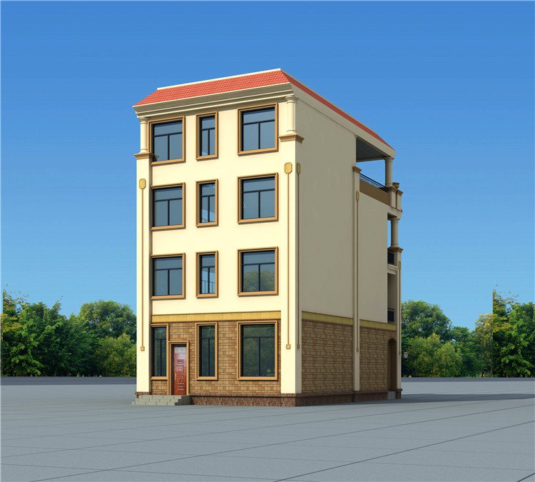 南方農(nóng)村三層半房屋圖，外觀時(shí)尚大氣，這才是五年內(nèi)最好的投資