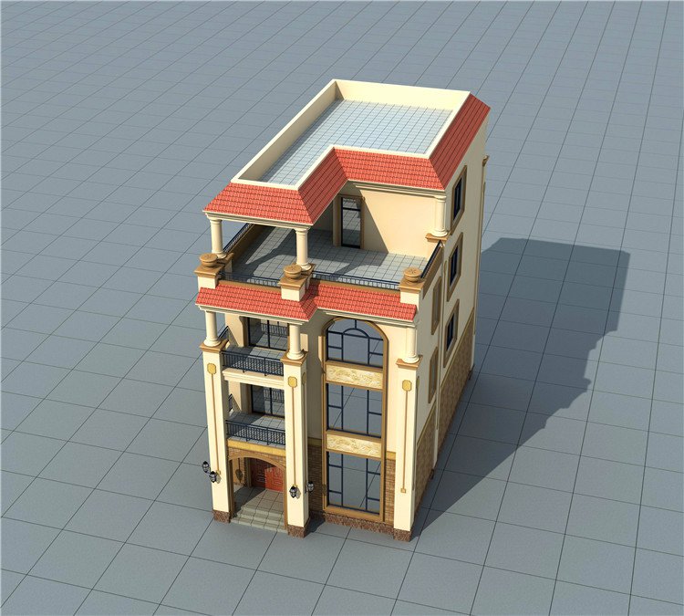 南方農(nóng)村三層半房屋圖，外觀時(shí)尚大氣，這才是五年內(nèi)最好的投資