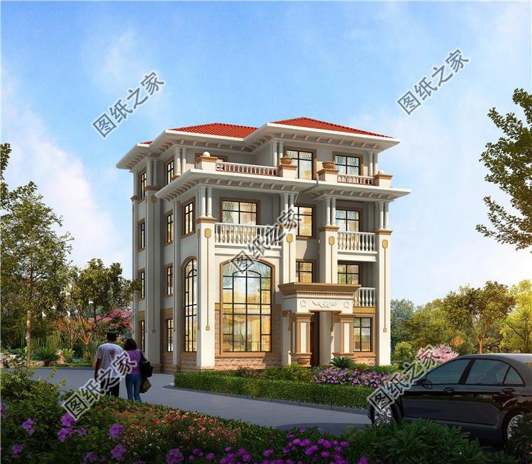 南方農(nóng)村三層半房屋圖，外觀時(shí)尚大氣，這才是五年內(nèi)最好的投資