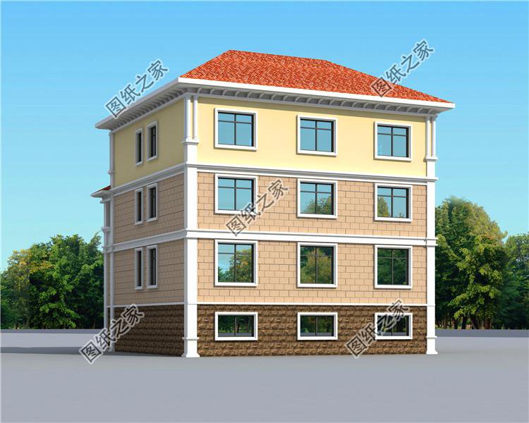 南方農(nóng)村三層半房屋圖，外觀時(shí)尚大氣，這才是五年內(nèi)最好的投資