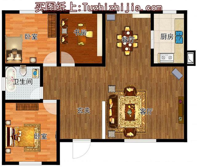 10x12米自建套房圖紙，包括一層到三層，你想要的都有