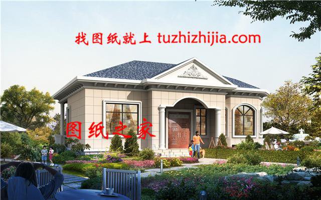 農(nóng)村自建房設(shè)計(jì)圖一層10萬(wàn)，給父母建養(yǎng)老房首選，好看不貴