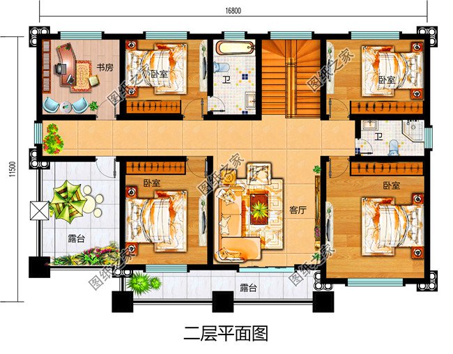 四套農(nóng)村30萬元二層小樓圖，大面積住宅用戶你們的福利來啦