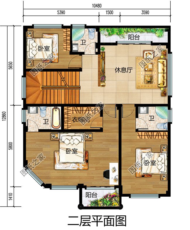 五套四層超豪華別墅外觀圖，這樣的房子簡直太帥啦！