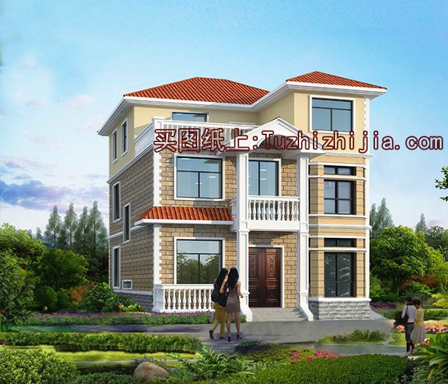 農(nóng)村90平米二層設(shè)計圖，小宅基地蓋起來照樣驚艷