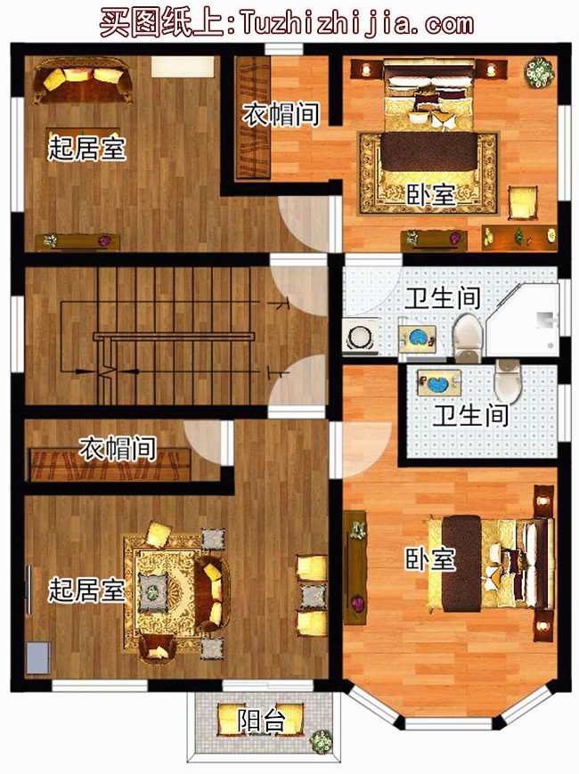 農(nóng)村90平米二層設(shè)計圖，小宅基地蓋起來照樣驚艷