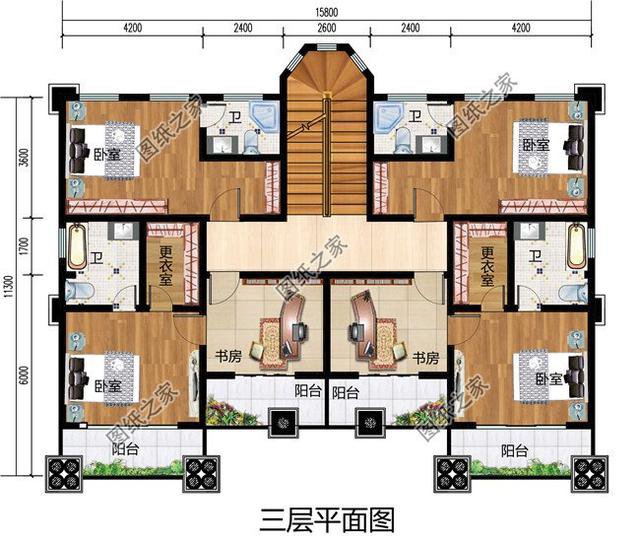 自建房16x12米設(shè)計(jì)圖紙，一層到四層都有，看的我都想建房了
