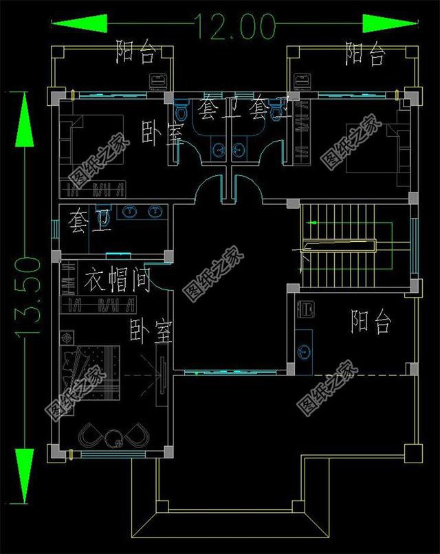 自建房16x12米設(shè)計(jì)圖紙，一層到四層都有，看的我都想建房了