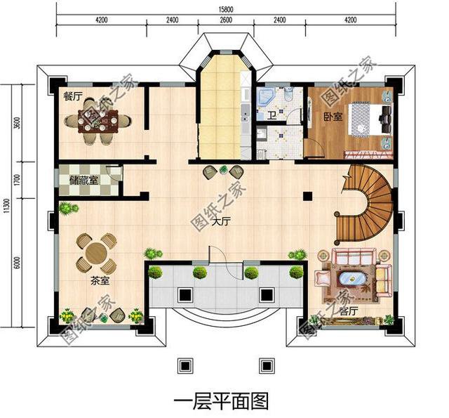 自建房16x12米設(shè)計(jì)圖紙，一層到四層都有，看的我都想建房了