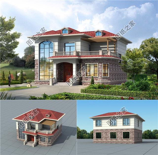 2024農(nóng)村新款別墅圖帶地下室，經(jīng)濟實用，你想要的層數(shù)都有