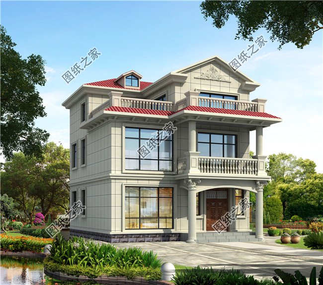 三層樓房設(shè)計(jì)圖農(nóng)村簡單大氣，家里人多的，可以這樣蓋