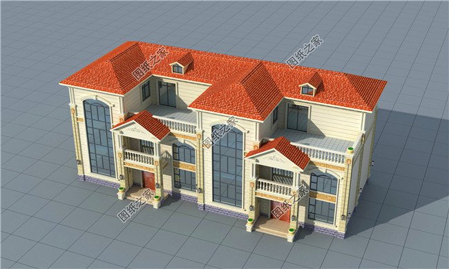 農村雙拼自建房300平米，造價預算60萬左右，真值！