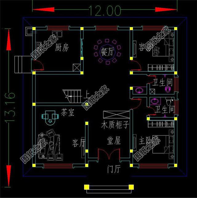 自建房二層12x14米設(shè)計(jì)圖，簡(jiǎn)潔實(shí)用，回鄉(xiāng)建房就這樣建