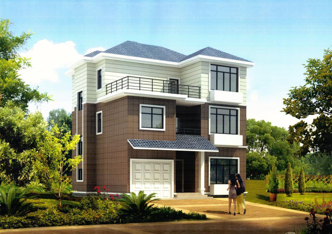 2024年新款三層別墅圖帶車庫，家人都喜歡第二款，鄰居卻看中了第一款