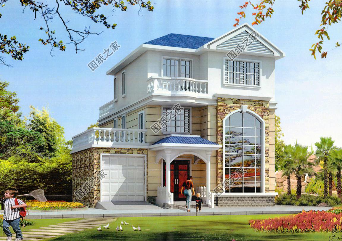 2024年新款三層別墅圖帶車庫，家人都喜歡第二款，鄰居卻看中了第一款