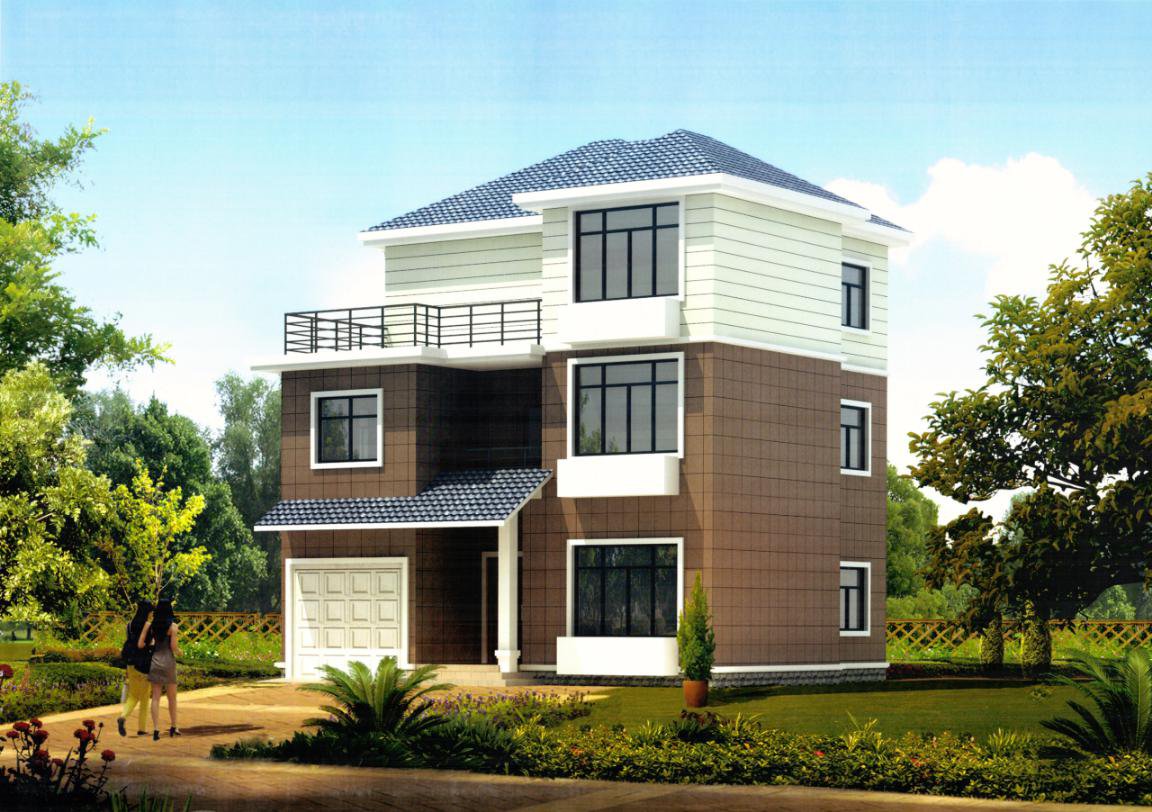 2024年新款三層別墅圖帶車庫，家人都喜歡第二款，鄰居卻看中了第一款