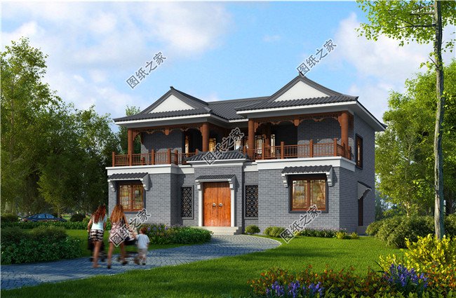 15×10農(nóng)村二層戶型圖，造價(jià)低性價(jià)比高，農(nóng)村建一棟未免太好看