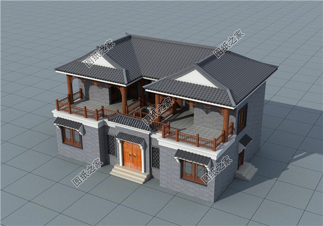 15×10農(nóng)村二層戶型圖，造價(jià)低性價(jià)比高，農(nóng)村建一棟未免太好看