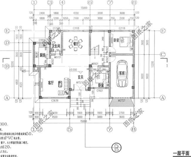 15×10農(nóng)村二層戶型圖，造價(jià)低性價(jià)比高，農(nóng)村建一棟未免太好看