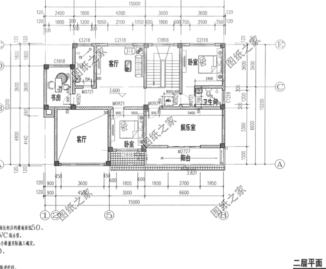 15×10農(nóng)村二層戶型圖，造價(jià)低性價(jià)比高，農(nóng)村建一棟未免太好看