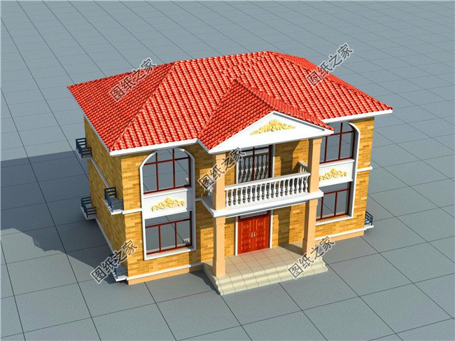 四套農(nóng)村100平方二層小洋樓設計圖，蓋上一套住進去舒適又安心