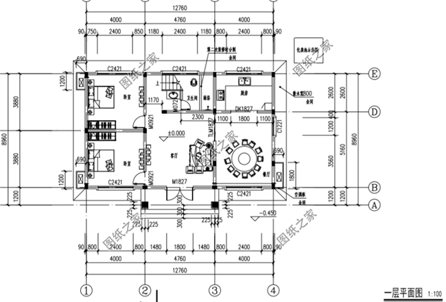 四套農(nóng)村100平方二層小洋樓設計圖，蓋上一套住進去舒適又安心