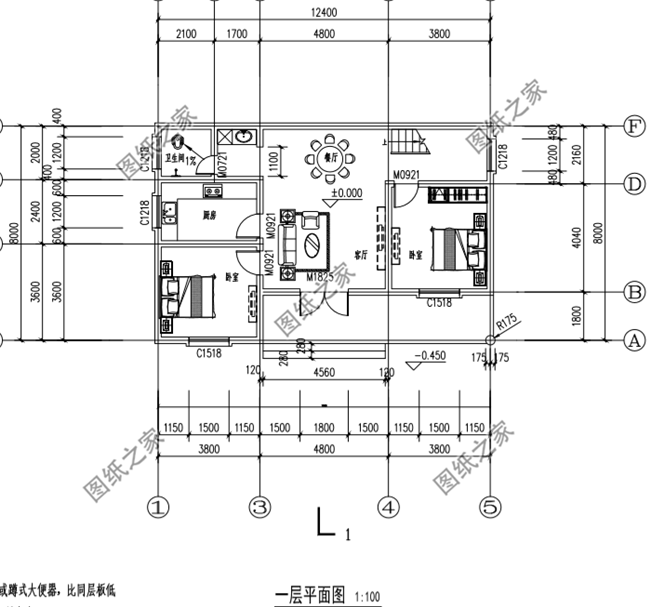 四套農(nóng)村100平方二層小洋樓設計圖，蓋上一套住進去舒適又安心