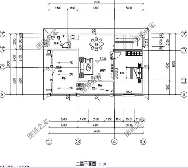 四套農(nóng)村100平方二層小洋樓設計圖，蓋上一套住進去舒適又安心